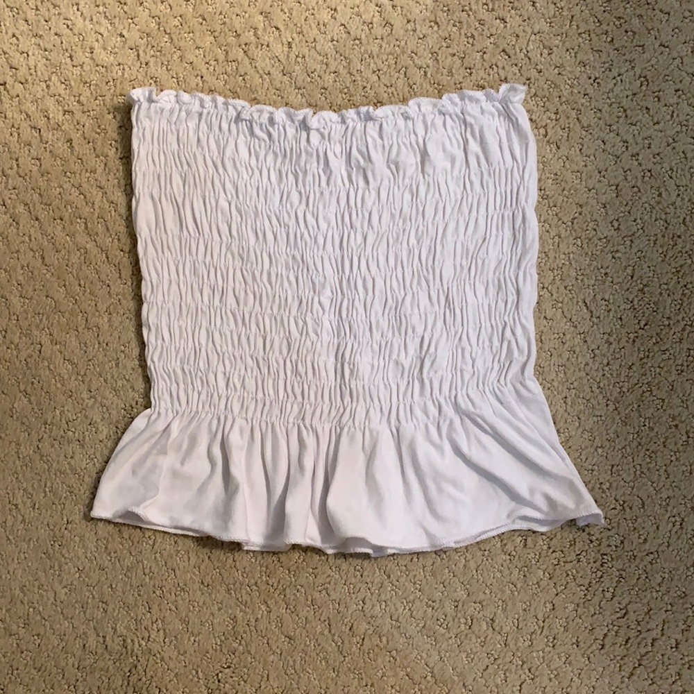 Pacsun tube top with peplum bottom